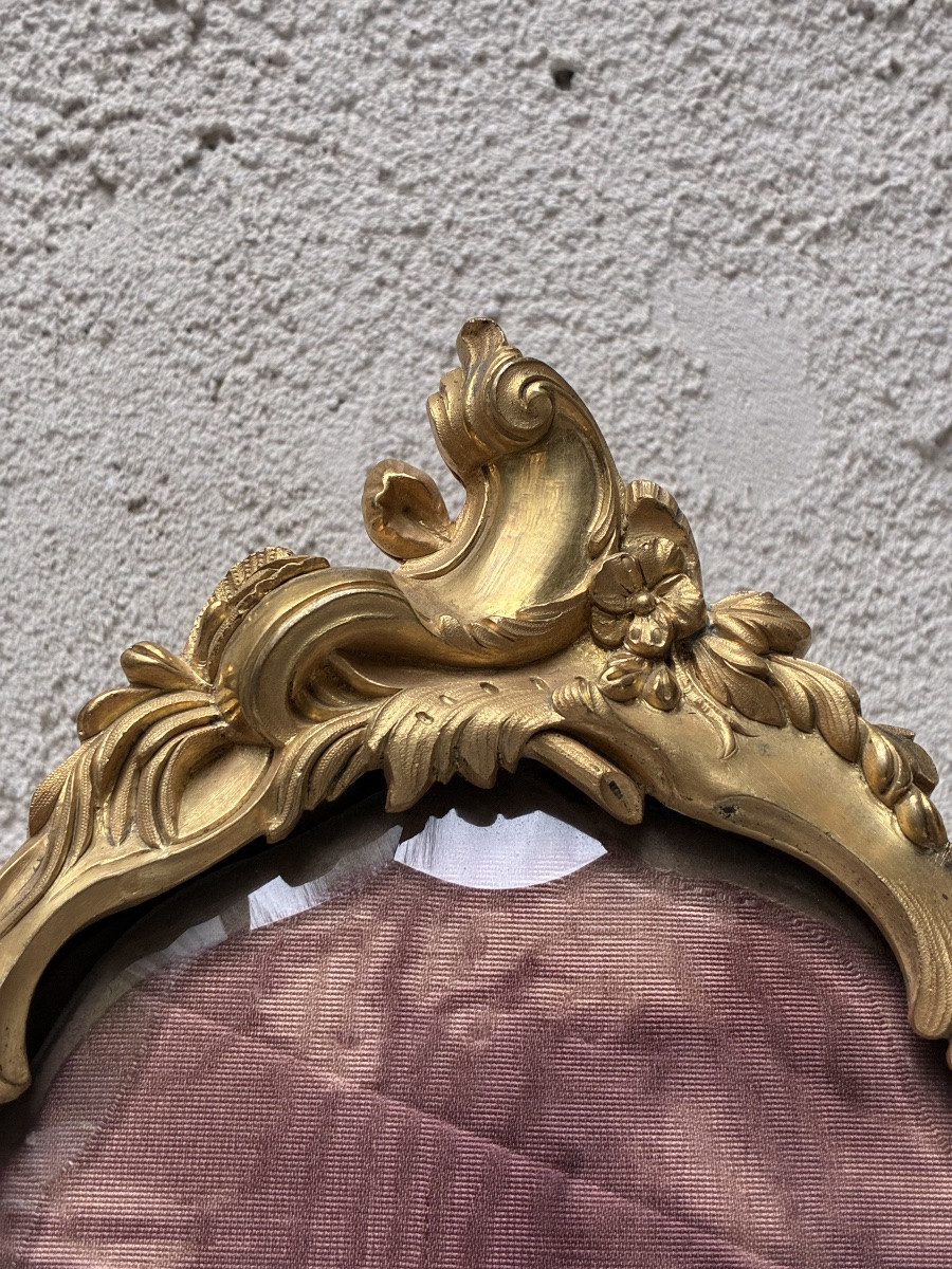 CADRE EN BRONZE DORÉ DE STYLE LOUIS XV-photo-4