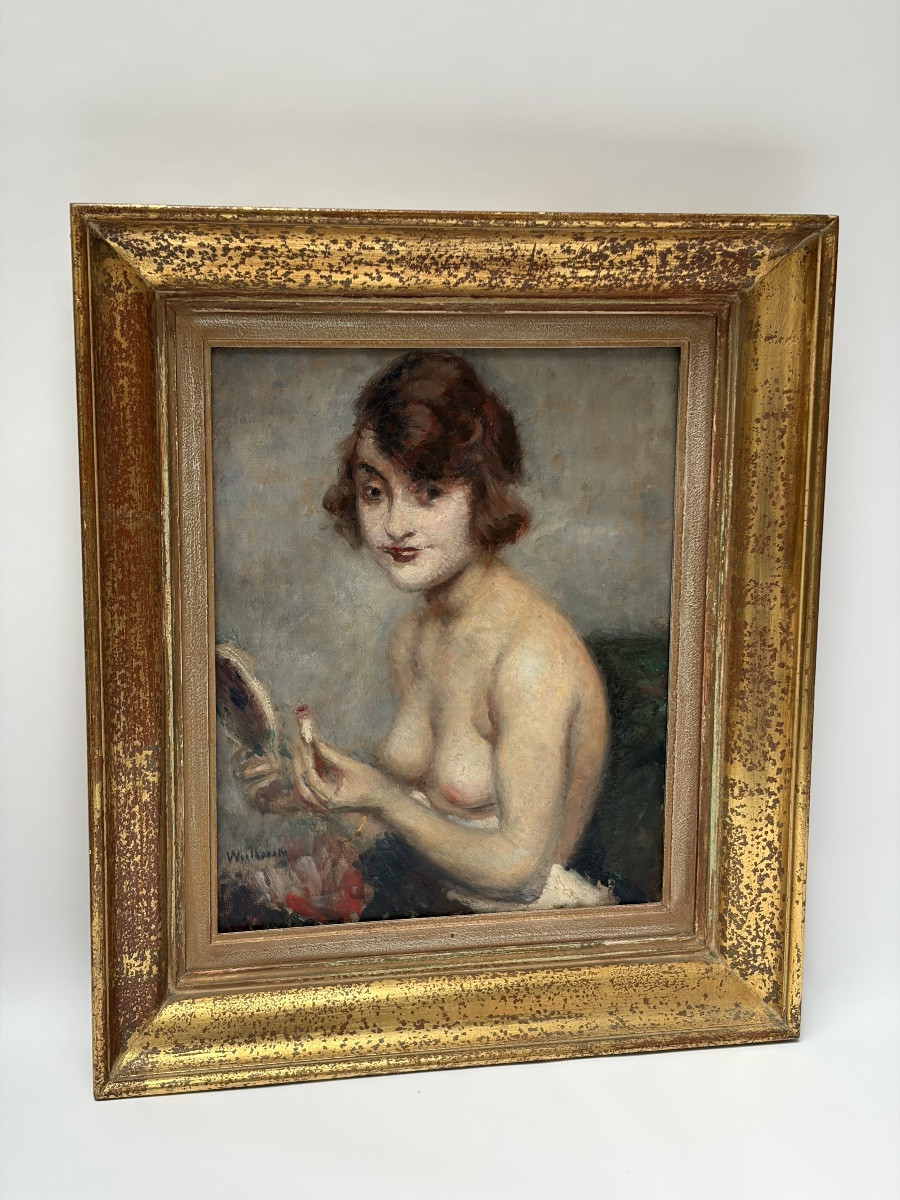 Oil On Canvas, Jules Wielhorski "lipstick"-photo-2