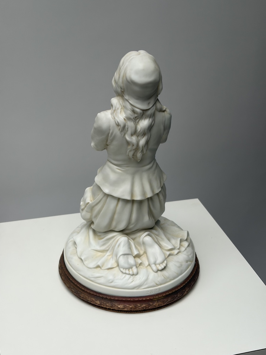 "joan Of Arc", Biscuit Figurine From The Scheibe-alsbach Porcelain Factory, Germany-photo-4