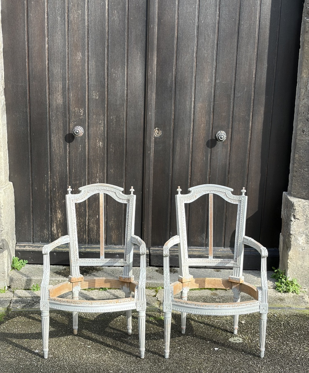 Pair Of Louis XVI Period Cabriolet Chair Sockets