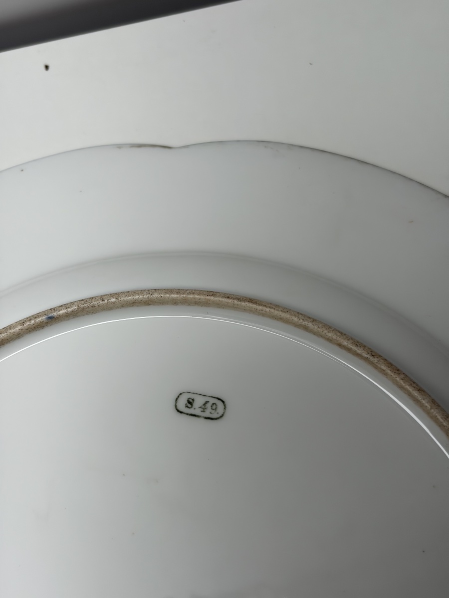 ASSIETTE EN PORCELAINE DE SEVRES, EPOQUE LOUIS-PHILIPPE-photo-4