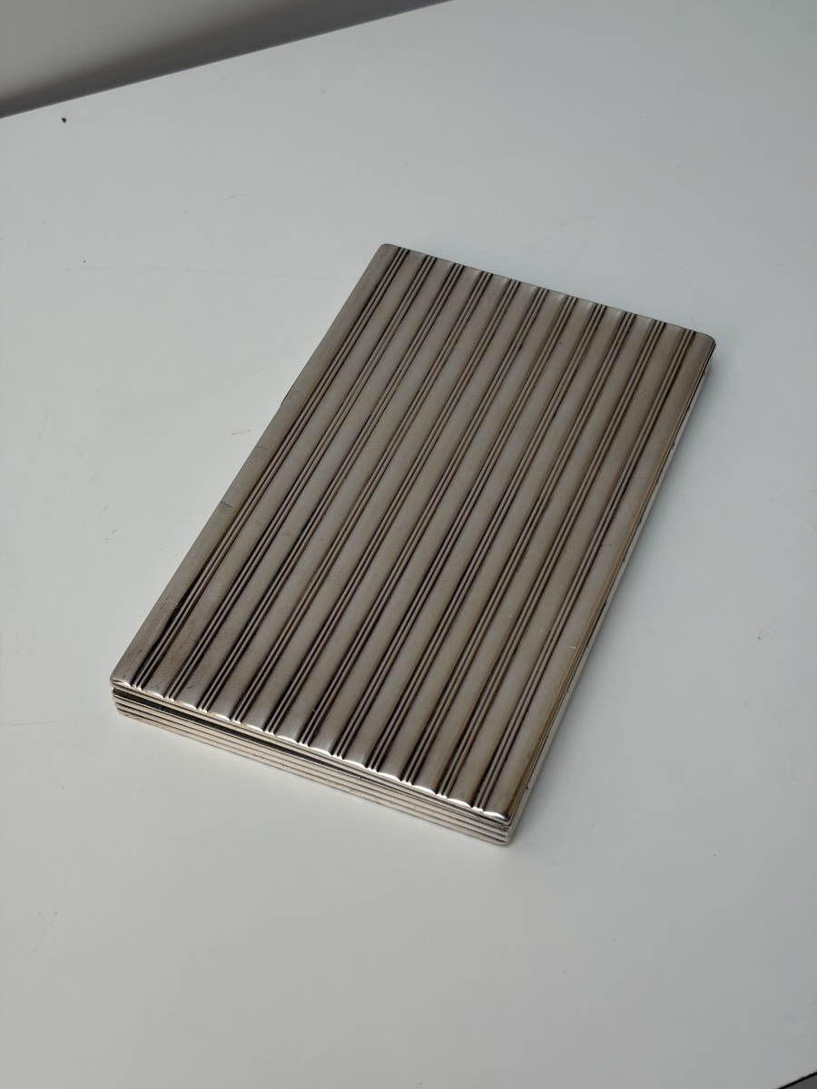 Art Deco Silver Card Holder, Circa 1930-photo-2