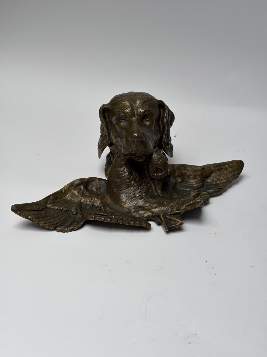 ENCRIER ZOOMORPHE EN BBRONZE, LES ATELIER DE CHARLES MILDÉ-photo-3
