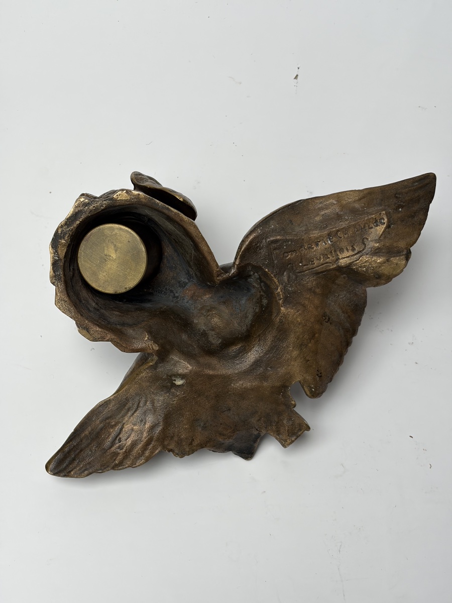 ENCRIER ZOOMORPHE EN BBRONZE, LES ATELIER DE CHARLES MILDÉ-photo-4