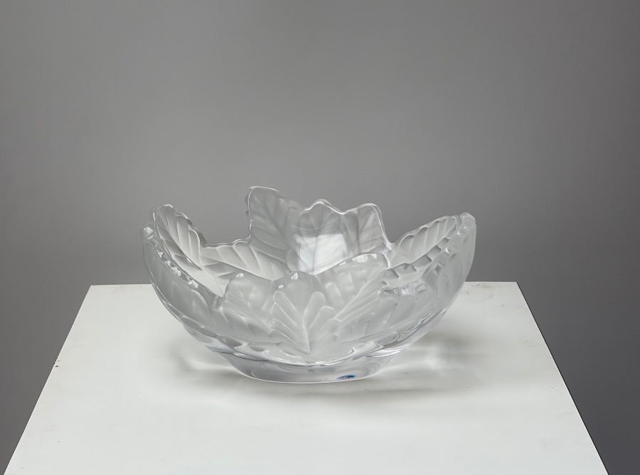 Lalique France, Crystal Bowl, Compiegne Model