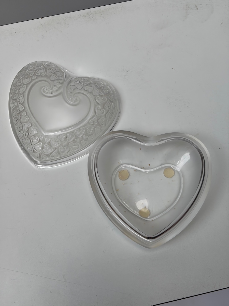 LALIQUE FRANCE, BOITE A BIJOUX EN CRISTAL MOULE-photo-3