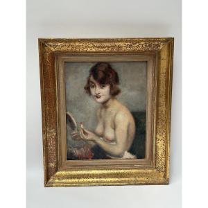 Oil On Canvas, Jules Wielhorski "lipstick"