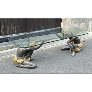 Grande Table Aux Nubiens By Claude Dalle For Maison Romeo