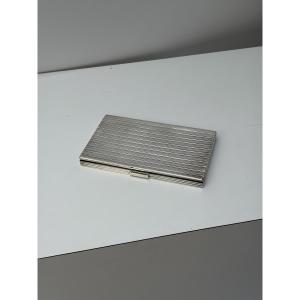 Art Deco Silver Card Holder, Circa 1930