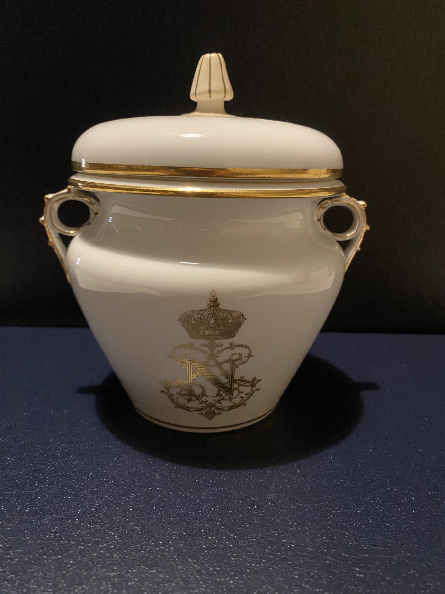 Napoleon III Sèvres Sugar Bowl -photo-2