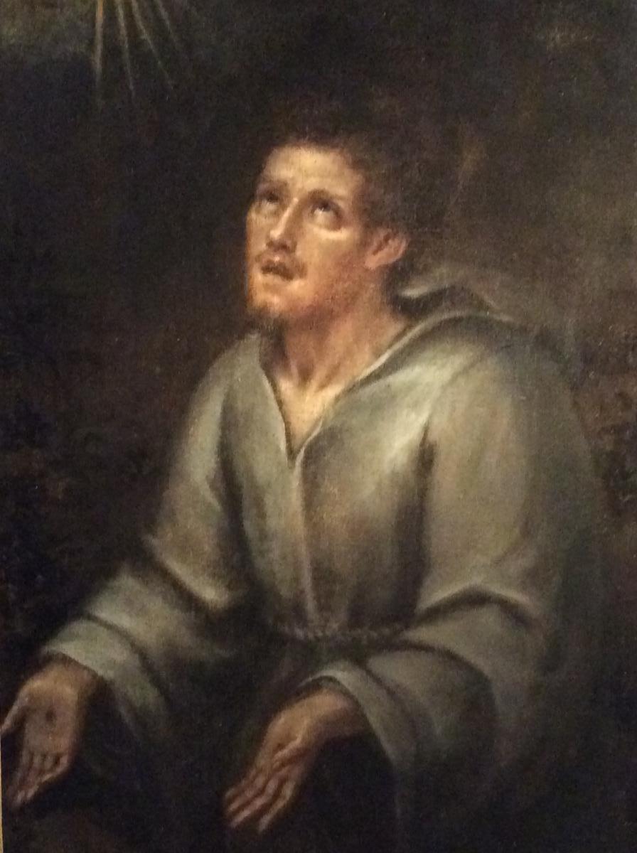 Saint Francis In Ecstasy, Spanish Painting Of The Eighteenth Century-photo-3