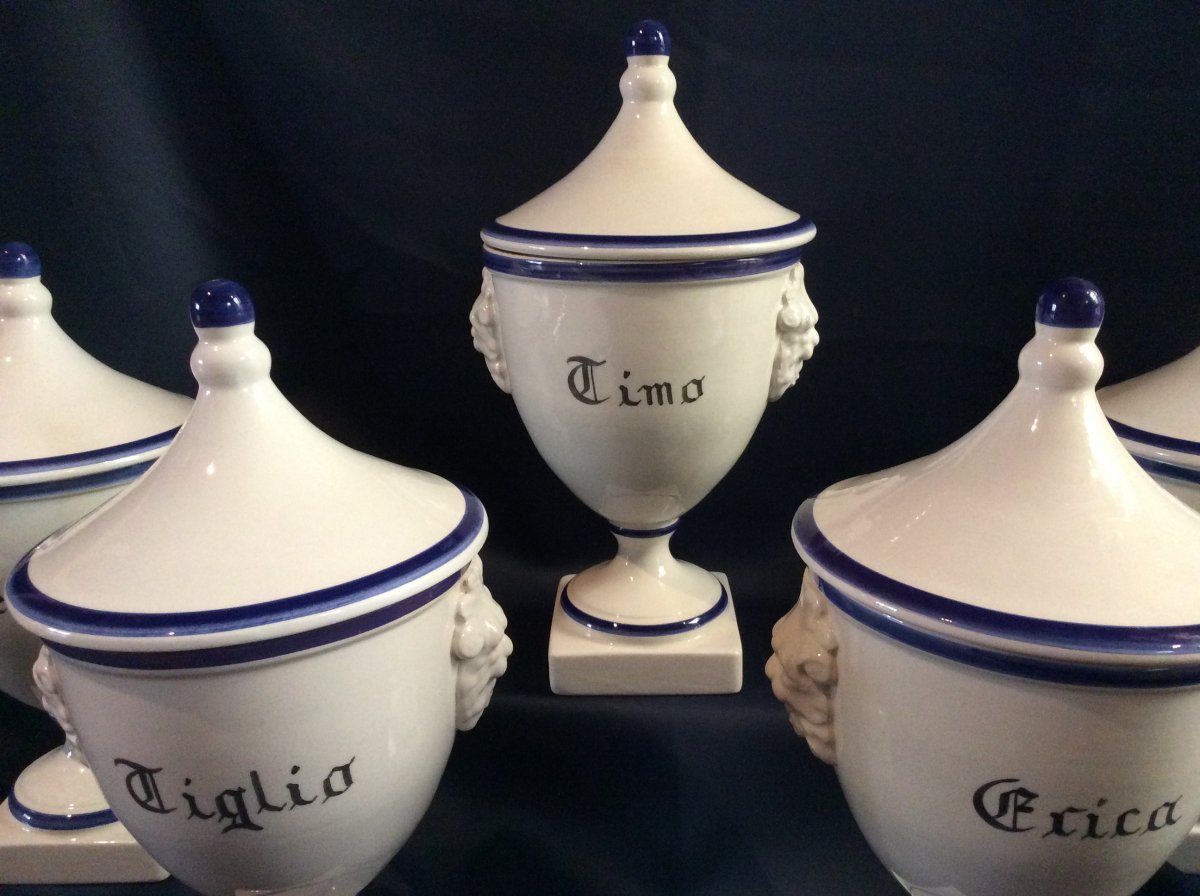 5 Italian Pharmacy Jars-photo-1