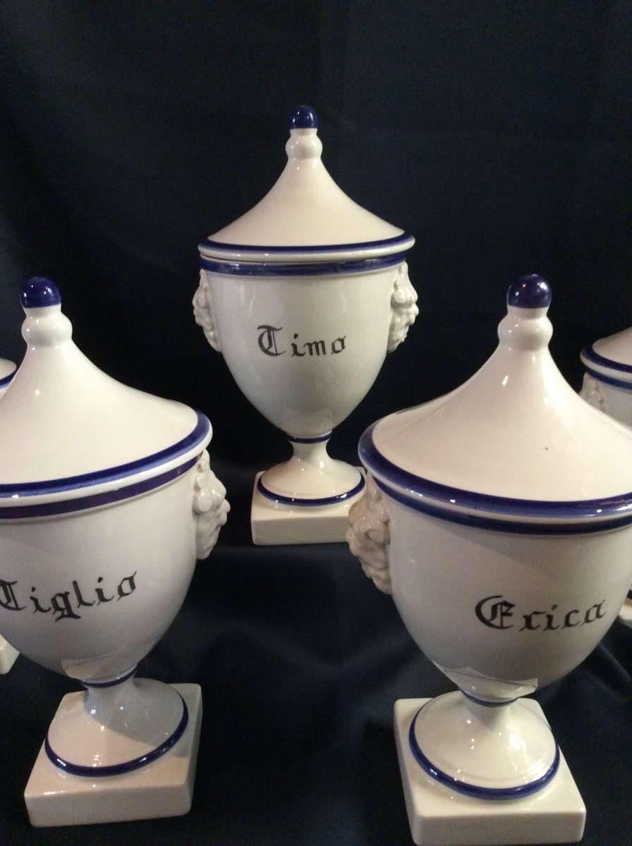 5 Italian Pharmacy Jars-photo-6