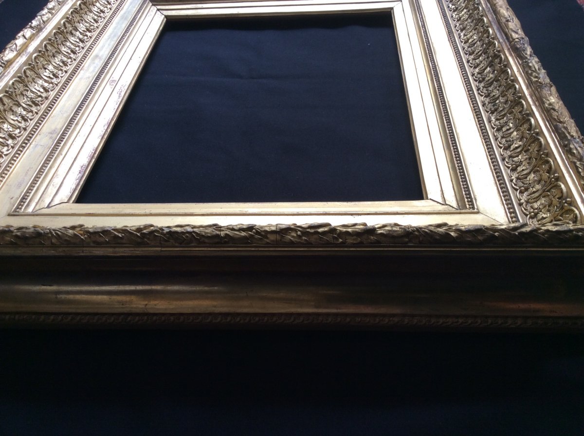 Golden Wood Frame XIXth Century-photo-4