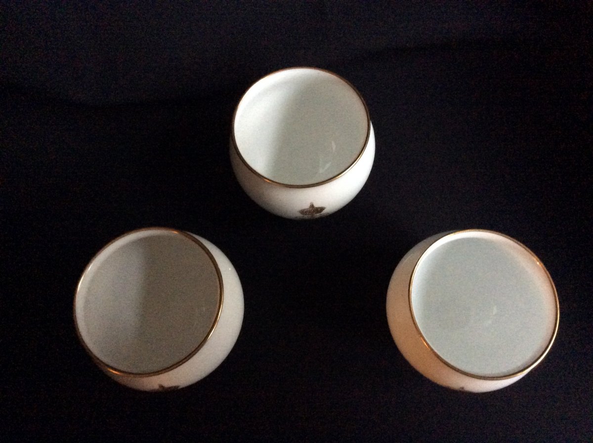 3 Small Sèvres Porcelain Jars Napoleon III-photo-2