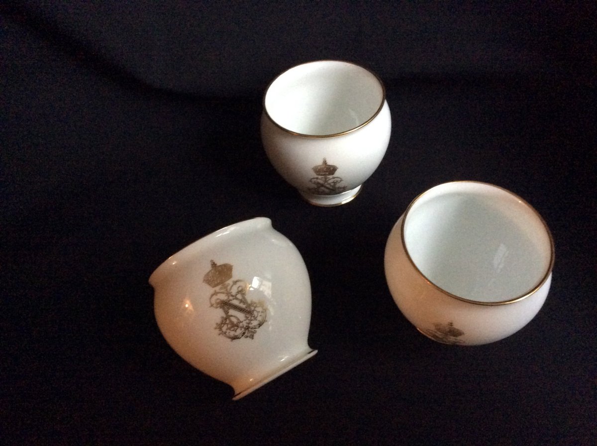 3 Small Sèvres Porcelain Jars Napoleon III-photo-4