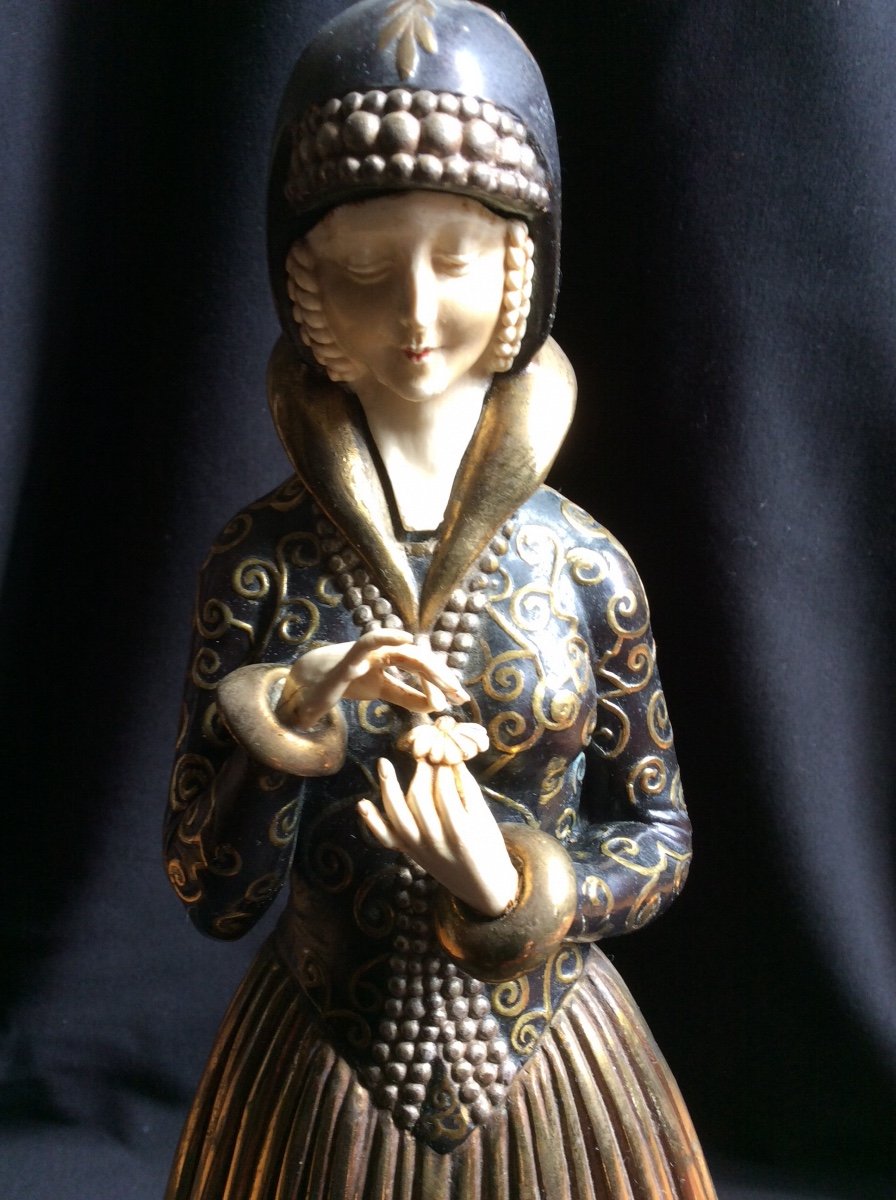 Art Deco Sculpture Demetre Chiparus 1886-1947-photo-3