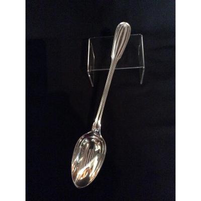 Sterling Silver Stew Spoon XVIII Eme Century