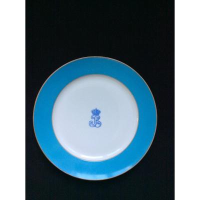 Assiette Plate Sèvres Louis-philippe 