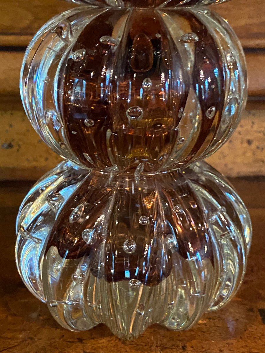 Pair Of Murano Glass Balls, Circa 1970-1980-photo-1