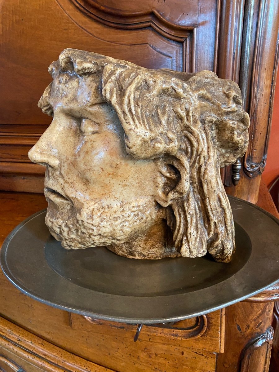 Head Of Christ From Saint Sauveur Churchill, Beauvais,in Wax End Of XIX Eme Century-photo-4