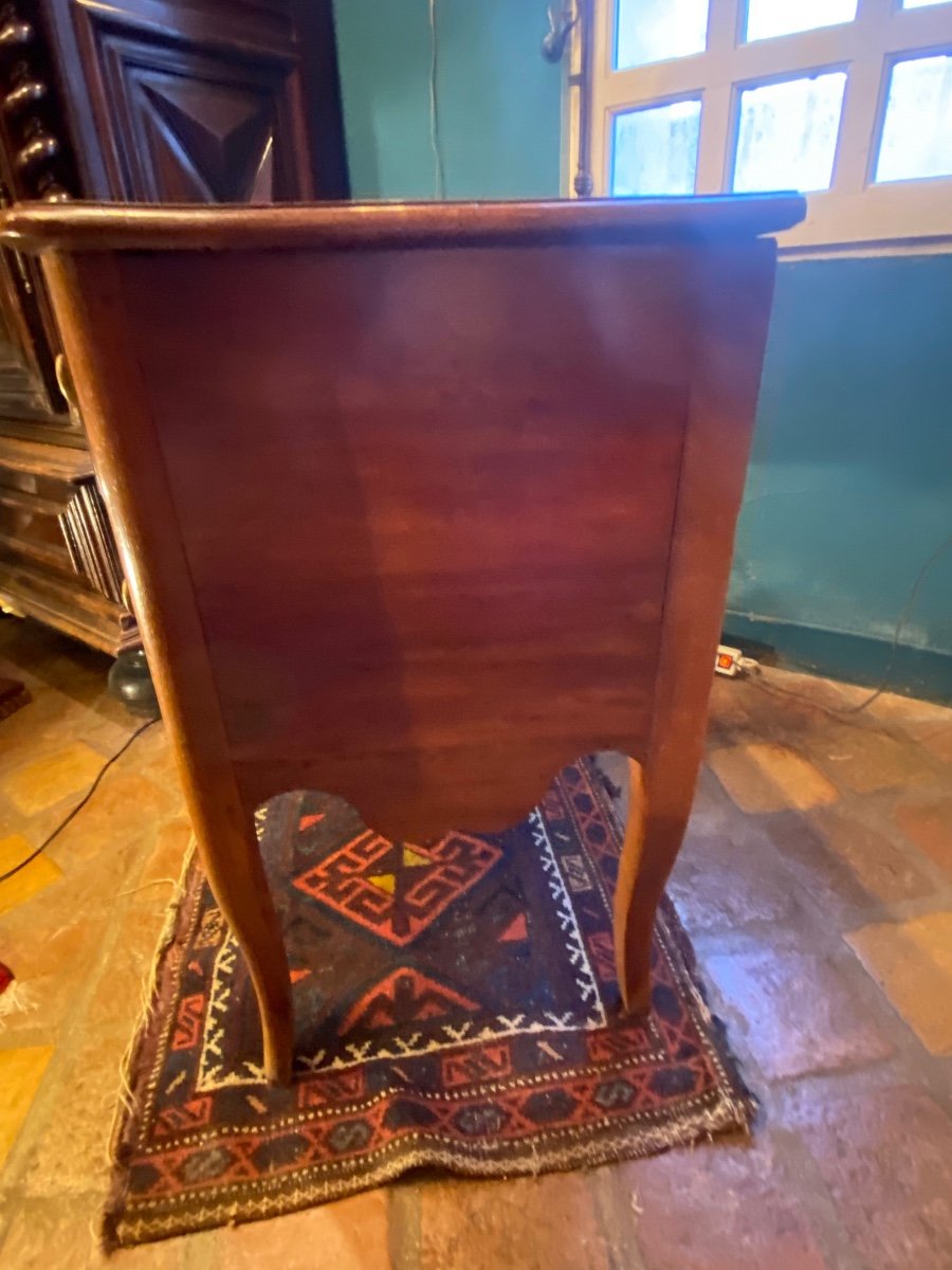 Petite Commode Sauteuse En Noyer Du Dauphiné, XVIII Eme Siècle -photo-4