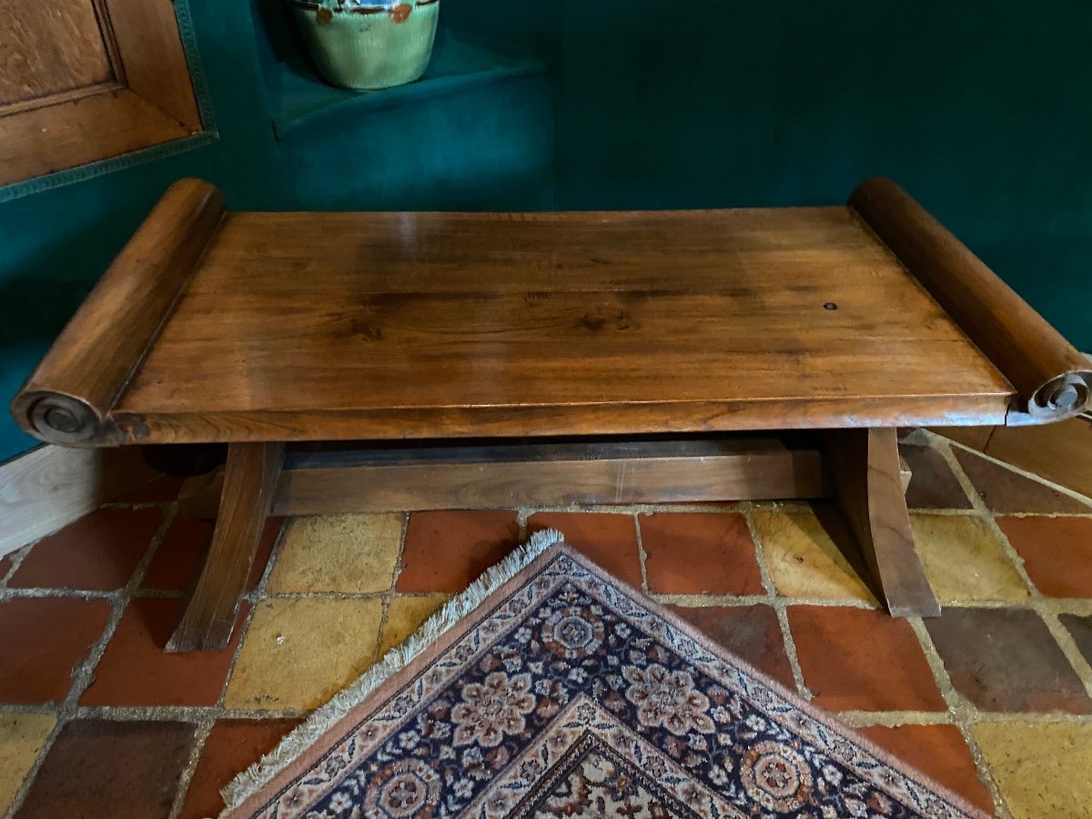 Living Room Table, Ironwood Roller Coffee Table Bought In China By The Previous Owners Around 1970.-photo-1