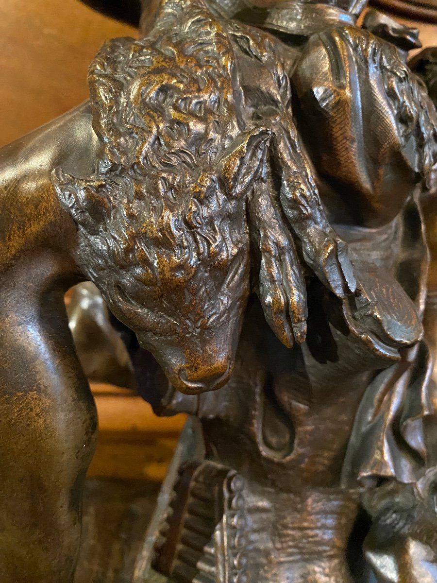 Grand Bronze Mythologique D’après Antoine Coysevox -photo-8