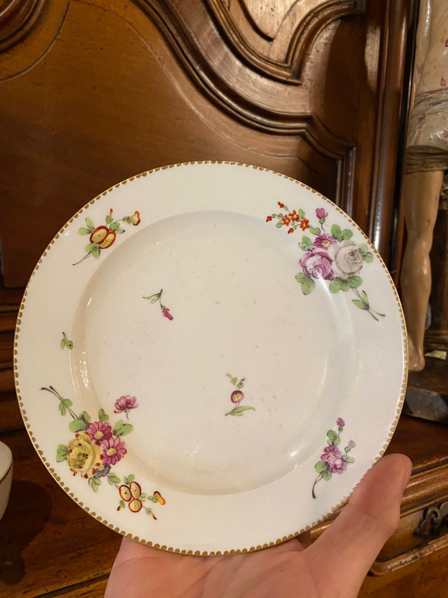 Rare Bouillon Bowl And Its Bowl From The 18th Century Signed Veuve Perrin In Marseille-photo-4