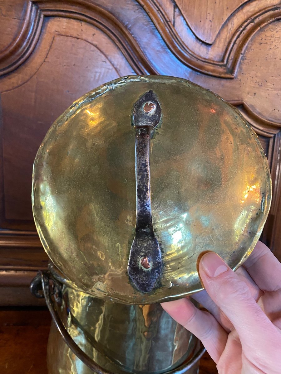 Small Copper Cauldron Late 19th Century-photo-2