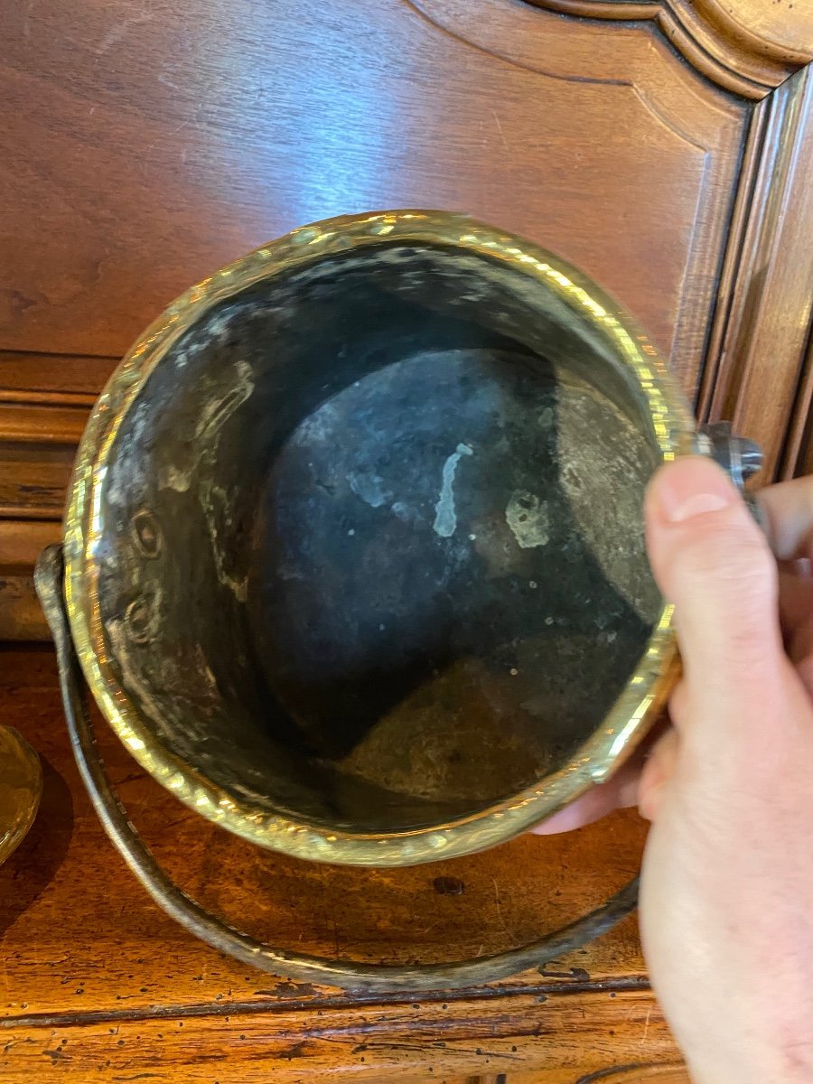 Small Copper Cauldron Late 19th Century-photo-4
