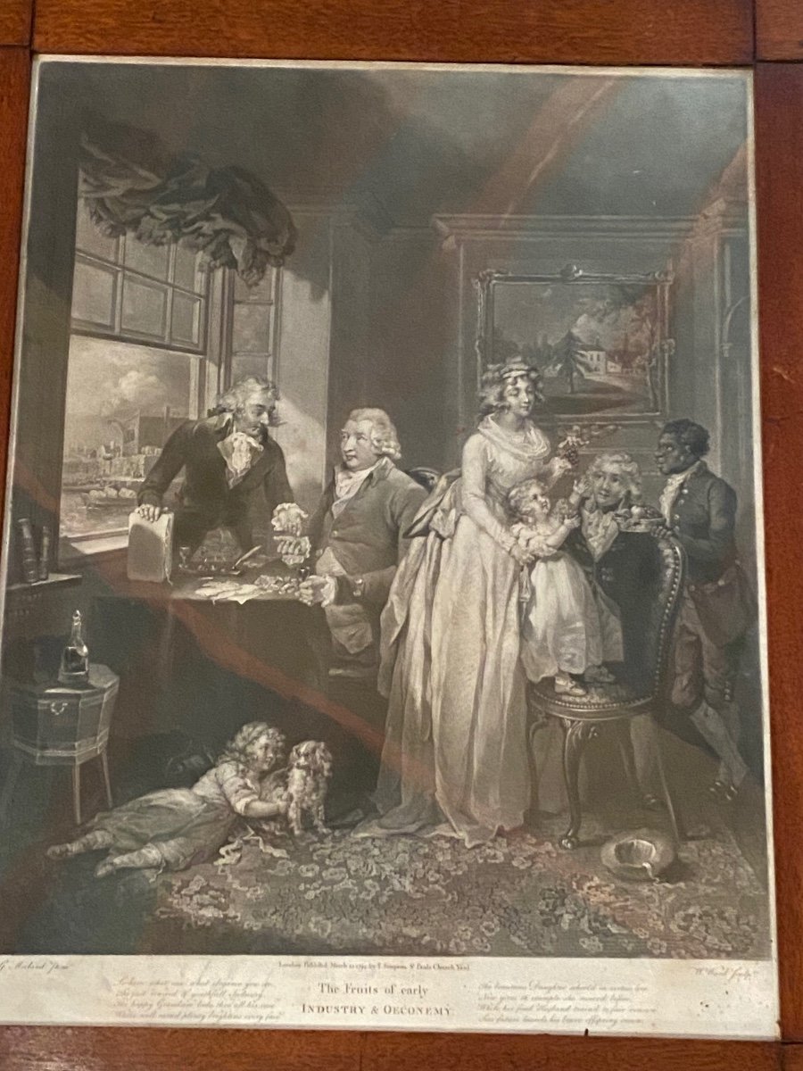 Très Grande Paires De Gravure Anglaises Encadrées Acajou, XIX  Eme Siècle -photo-5