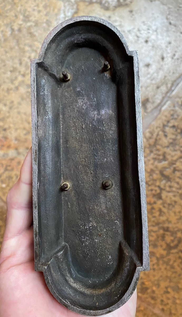 Rare Bronze Argenté D’une Salamandre Crachant Du Feu-photo-5