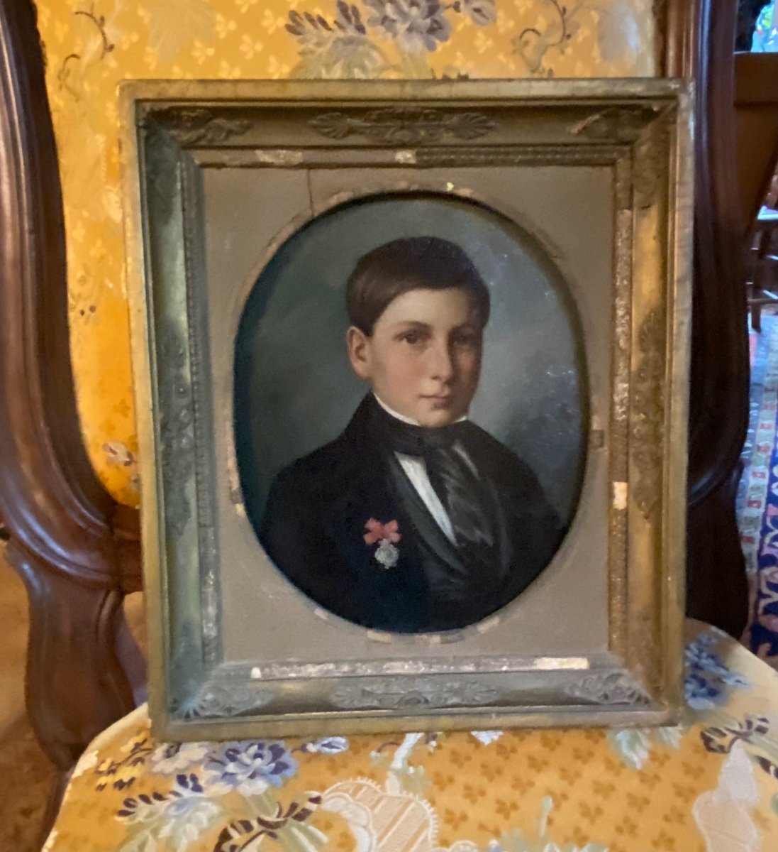 Portrait D’un Jeune Homme Sur Métal, 1849-photo-1