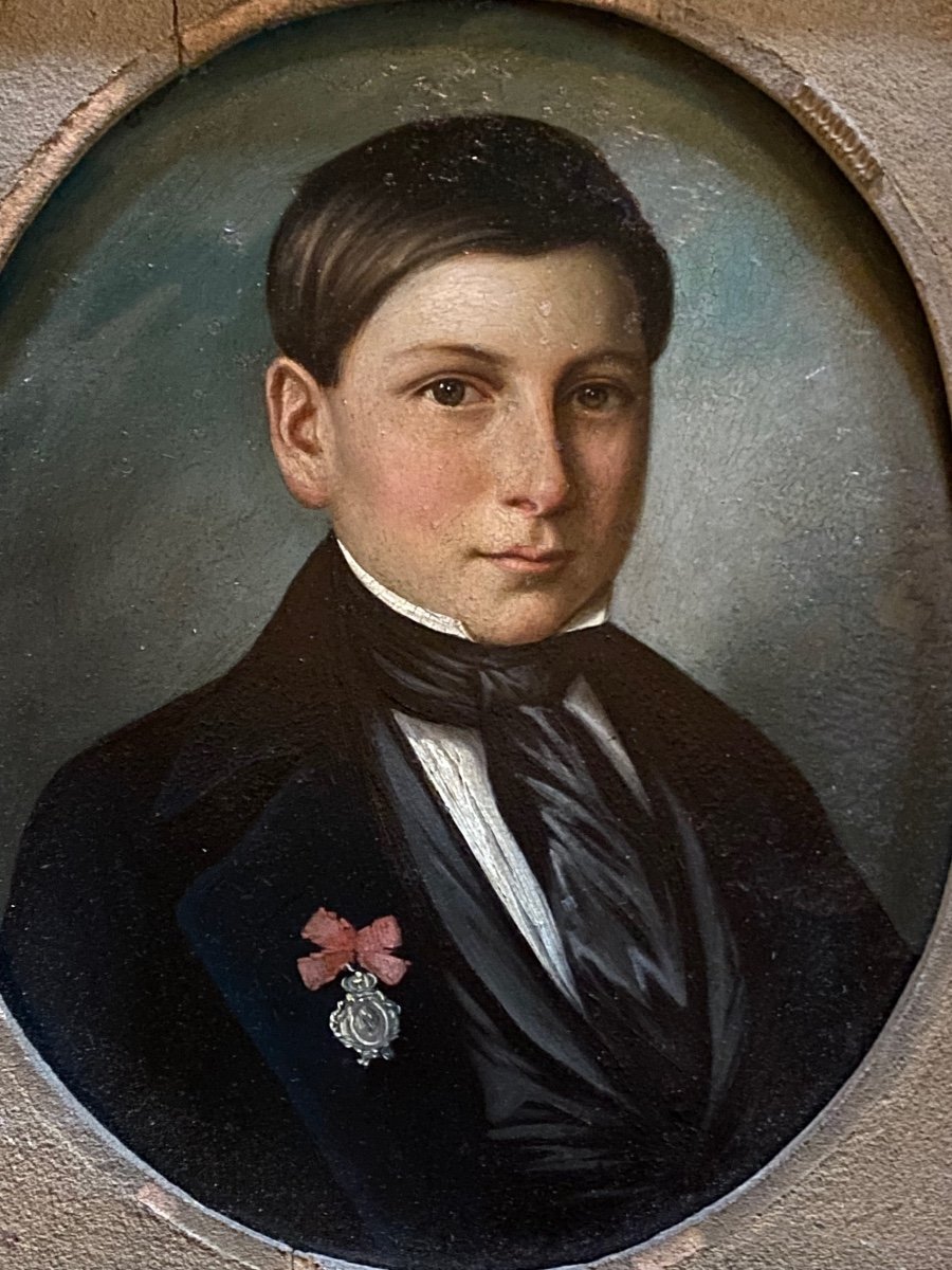 Portrait D’un Jeune Homme Sur Métal, 1849-photo-7