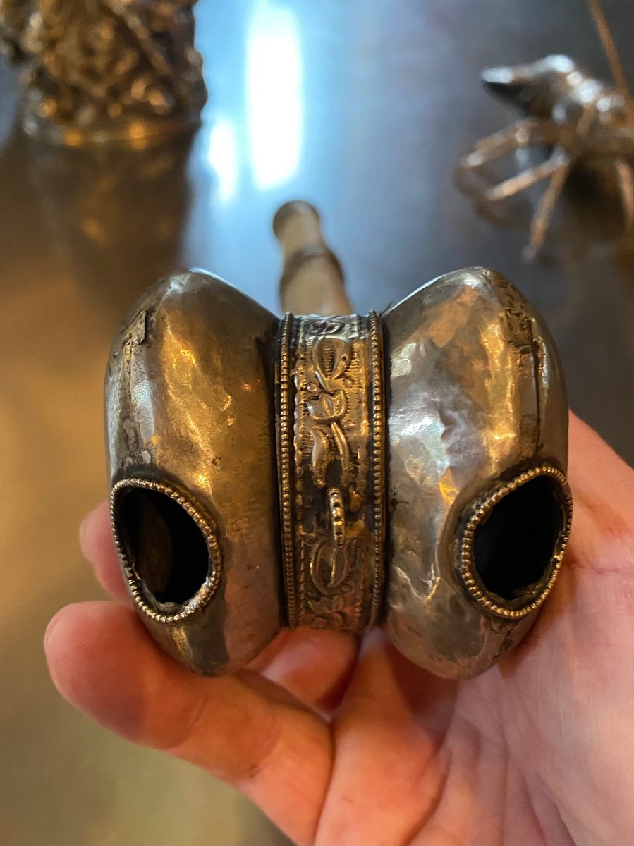 Rare Tibetan Kangling In Femur And Silver Early 20th Century -photo-4