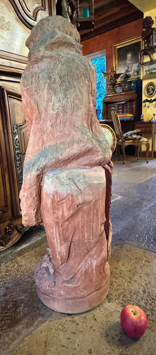 Life-size Child's Terracotta, Allegory Of Winter Or Child Hercules -photo-5