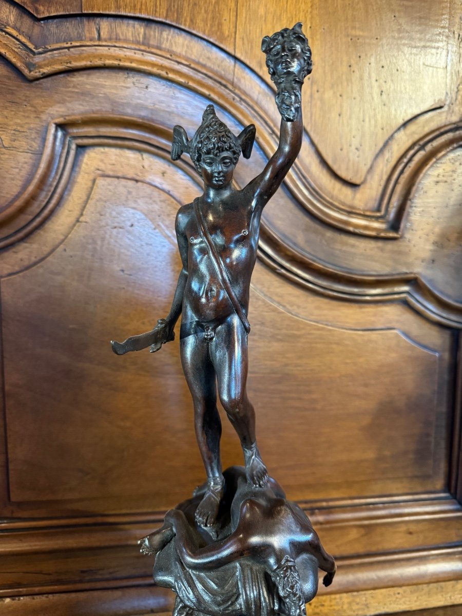 Perseus And The Head Of Medusa, After Benvenuto Cellini, Grand Tour Bronze, 19th Century-photo-2