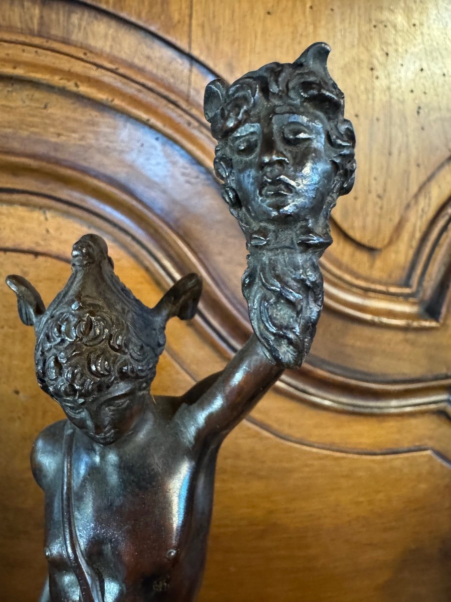 Perseus And The Head Of Medusa, After Benvenuto Cellini, Grand Tour Bronze, 19th Century-photo-4