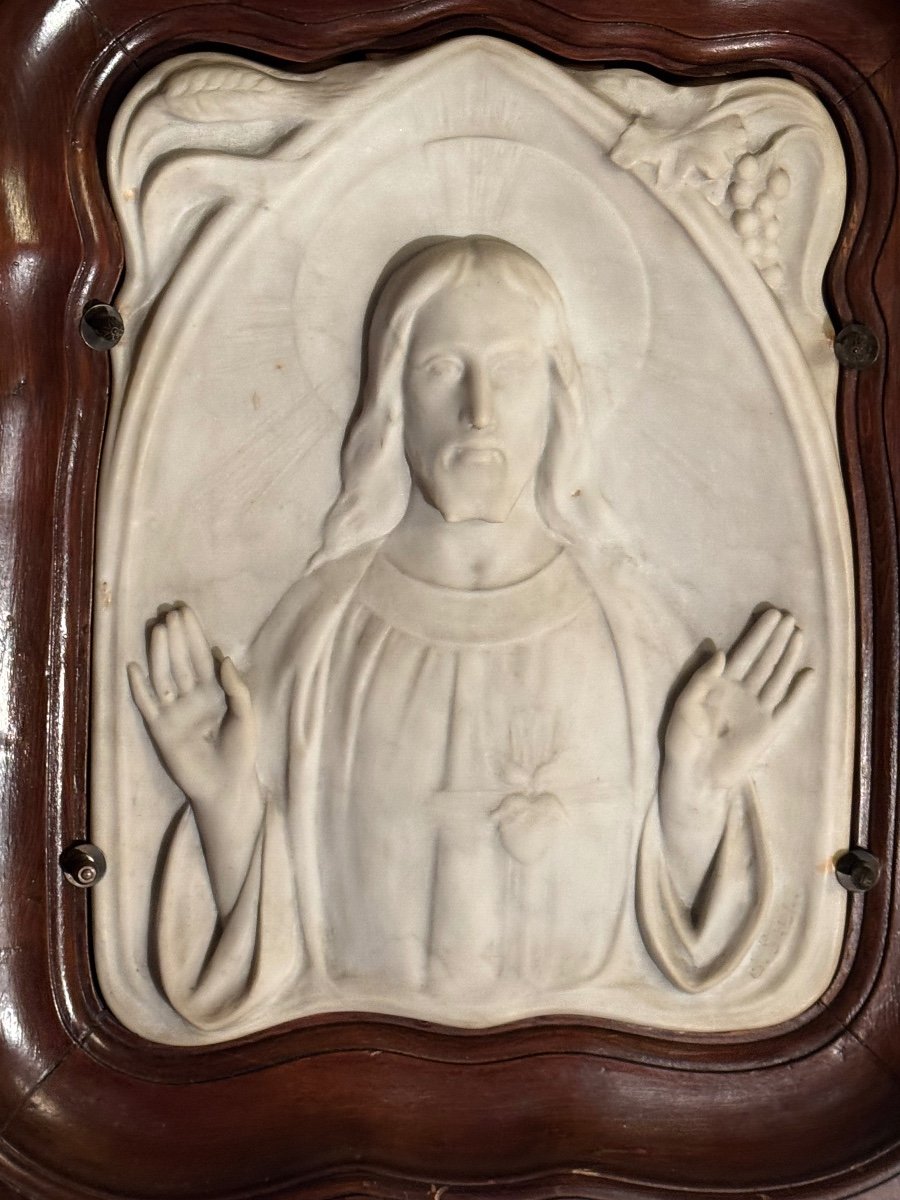 Salvatore Mundi In Art Nouveau Marble -photo-4