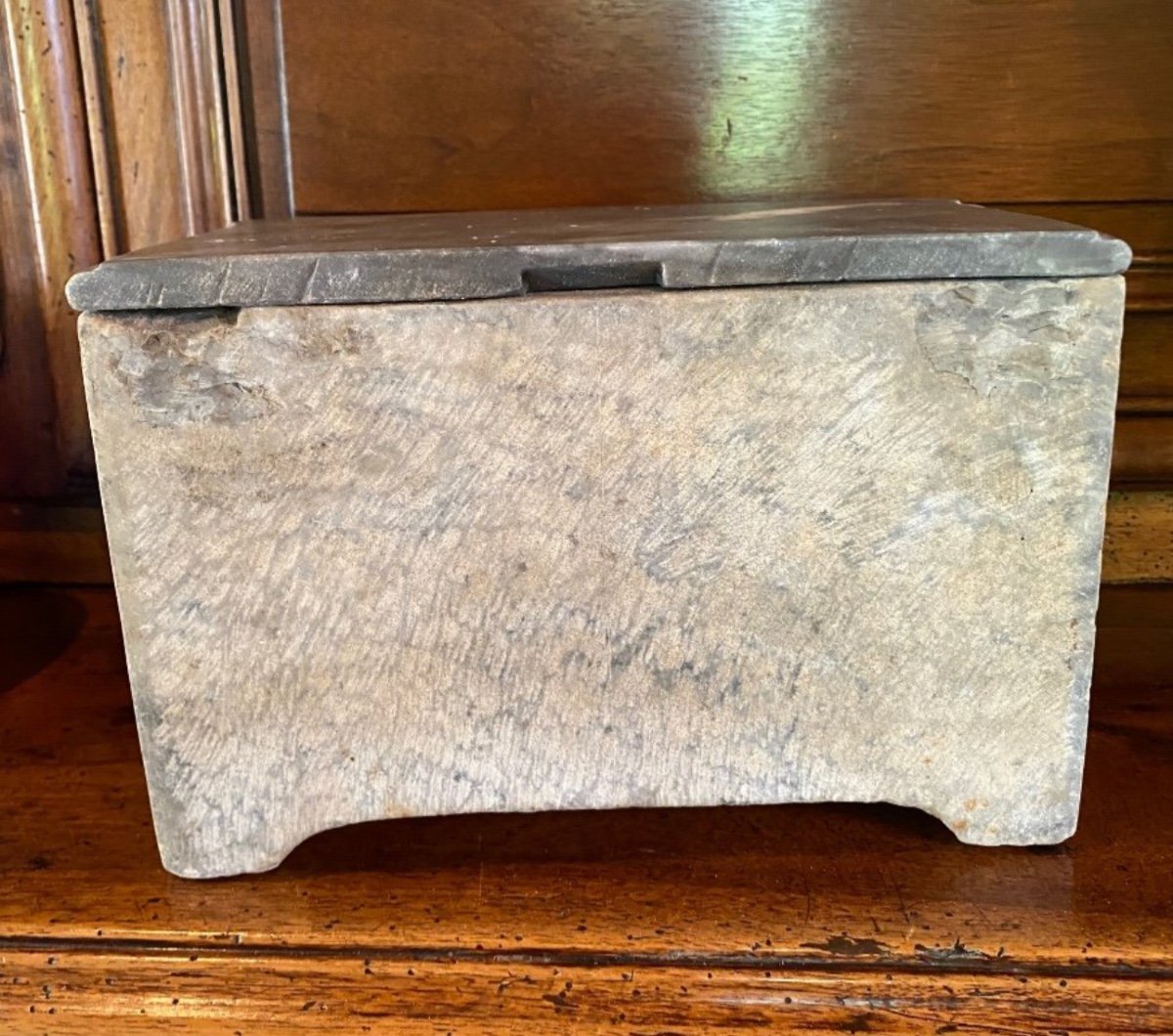 18th Century Blue Turquin Marble Viscera Box -photo-4