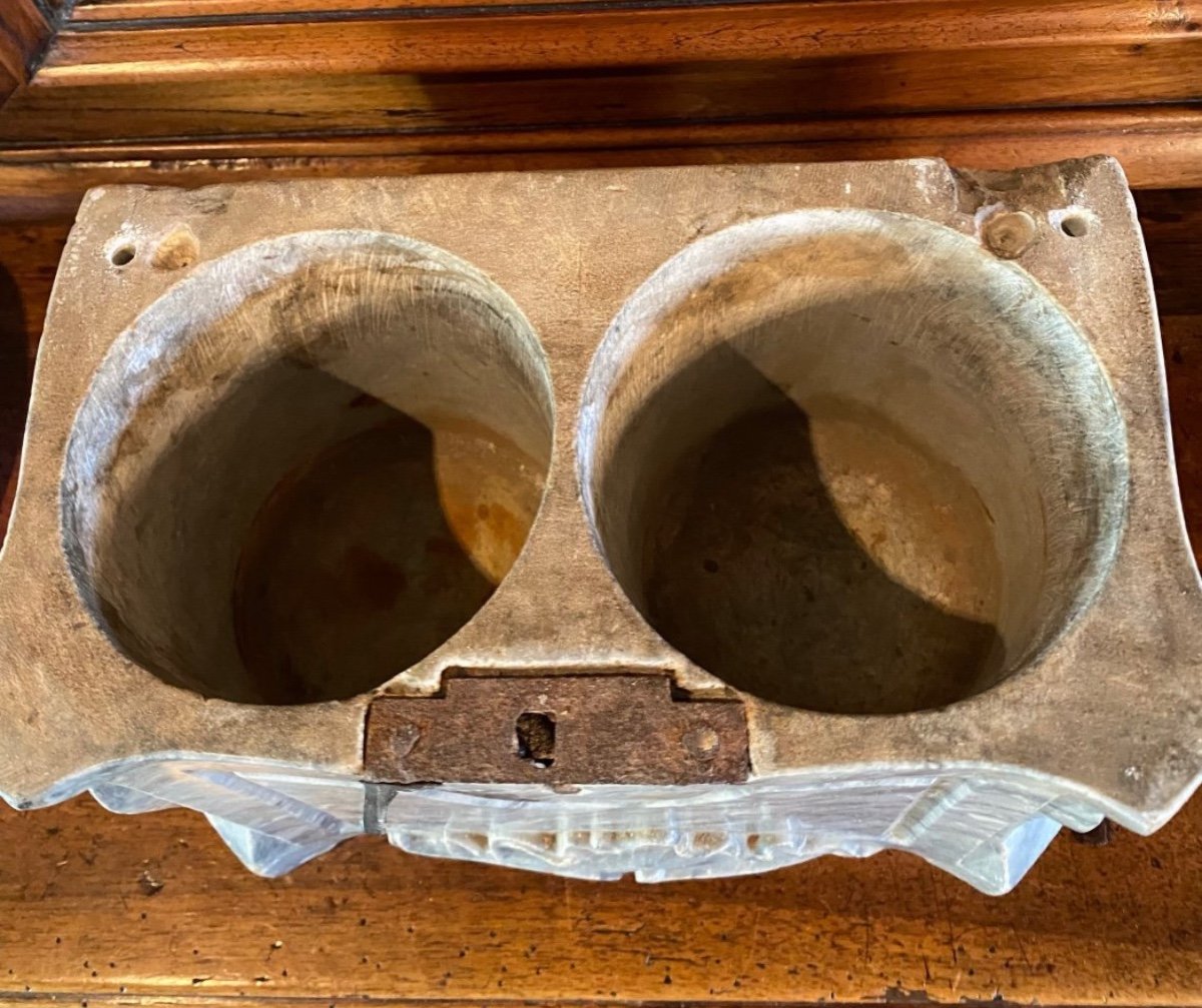 18th Century Blue Turquin Marble Viscera Box -photo-2