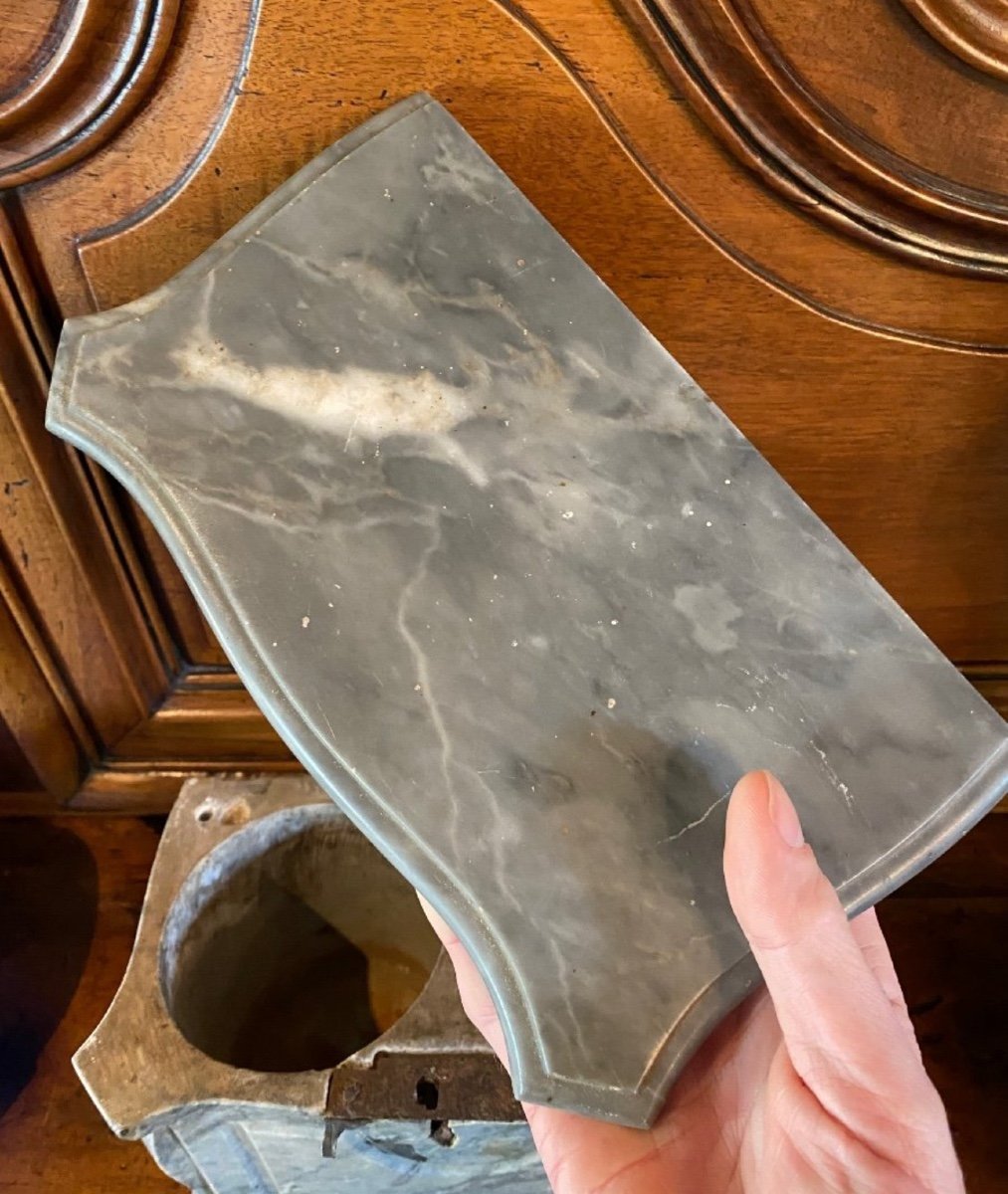 18th Century Blue Turquin Marble Viscera Box -photo-3