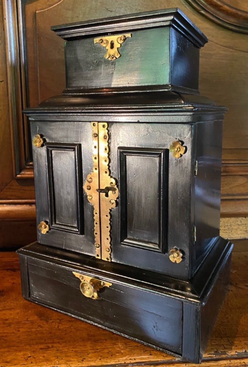 Miniature Italian Cabinet With Mirrors, Diminutive From The 19th Century-photo-5