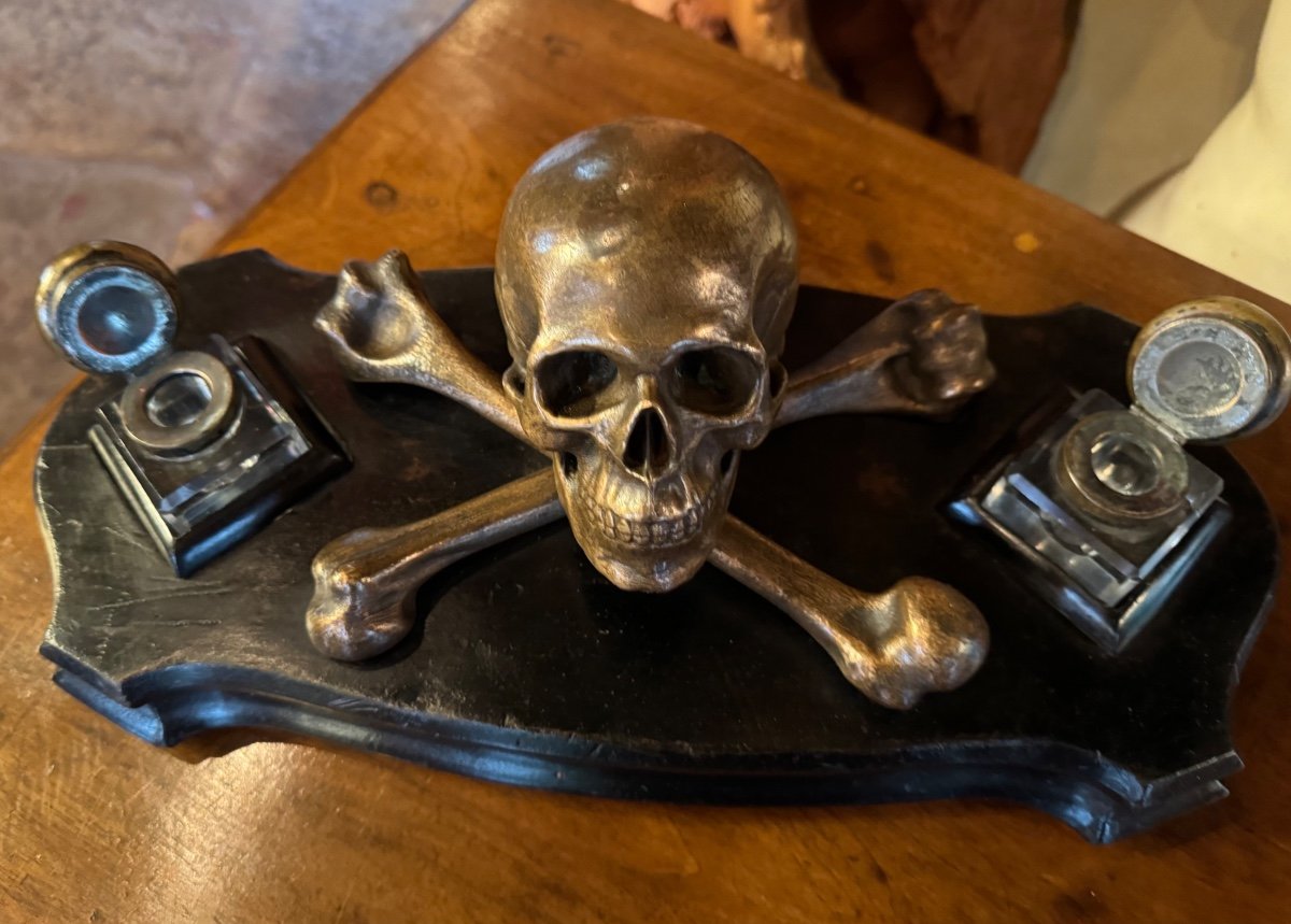 Vanity Inkwell Forming A Memento Mori, Late 19th Century -photo-6