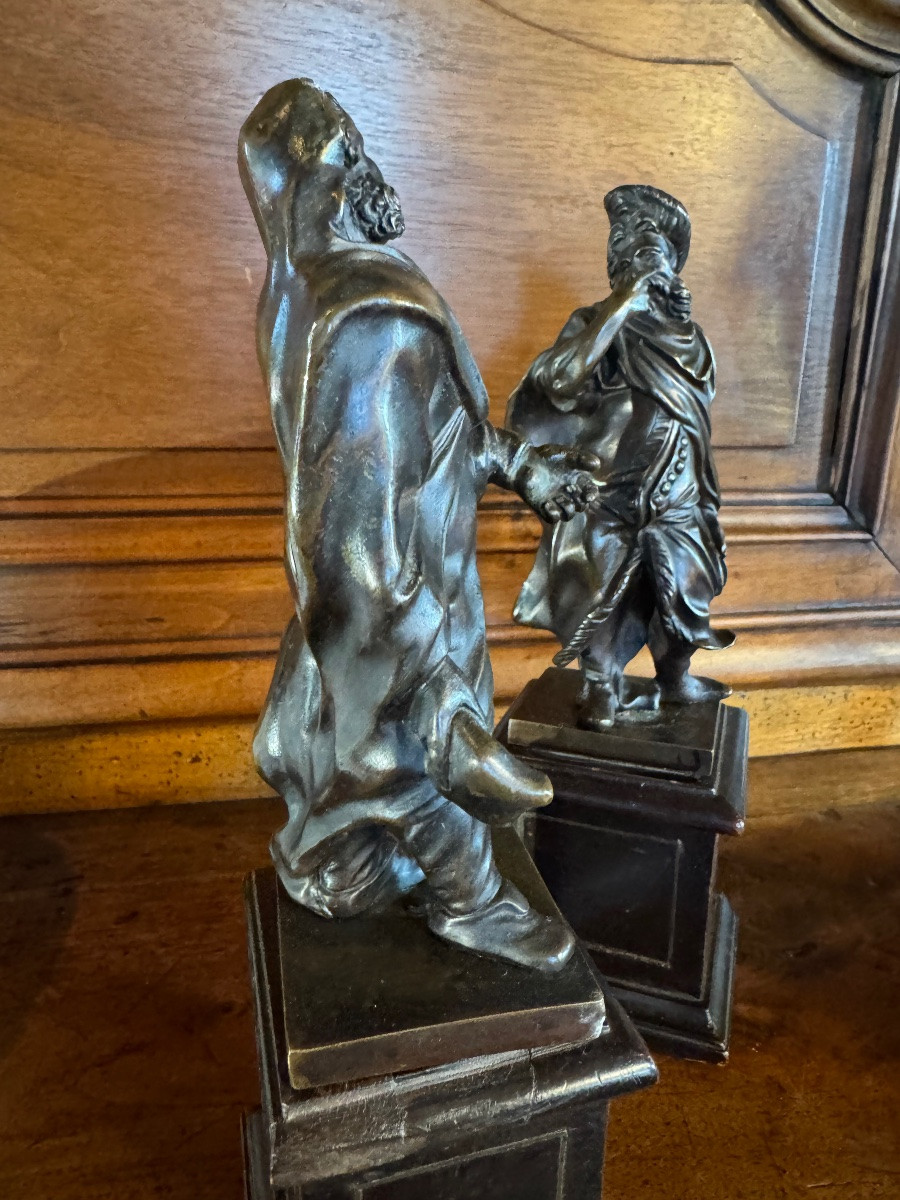 Paire De Bronzes D’inspiration Renaissance Française, Jacques Callot-photo-4