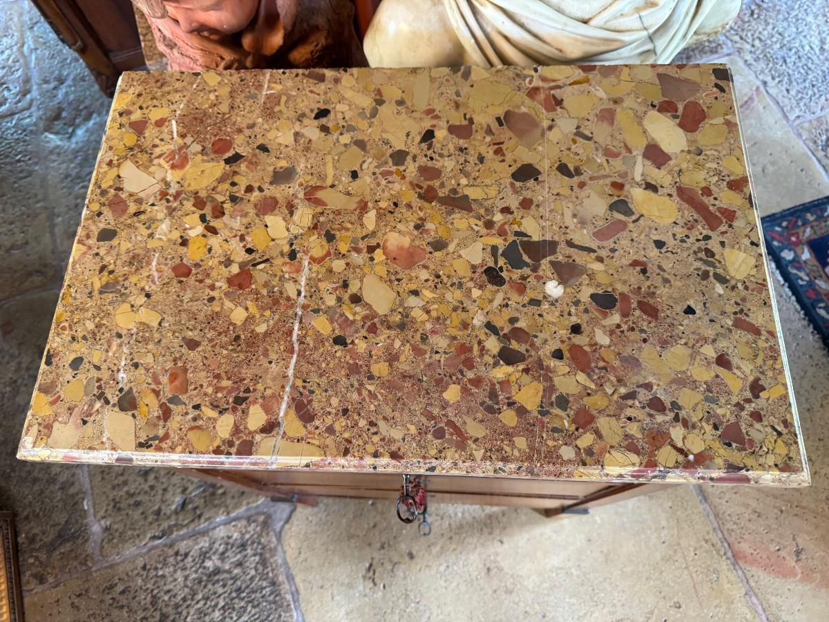 Commode D’entre Deux En Acajou Du XIX Eme Siècle -photo-4