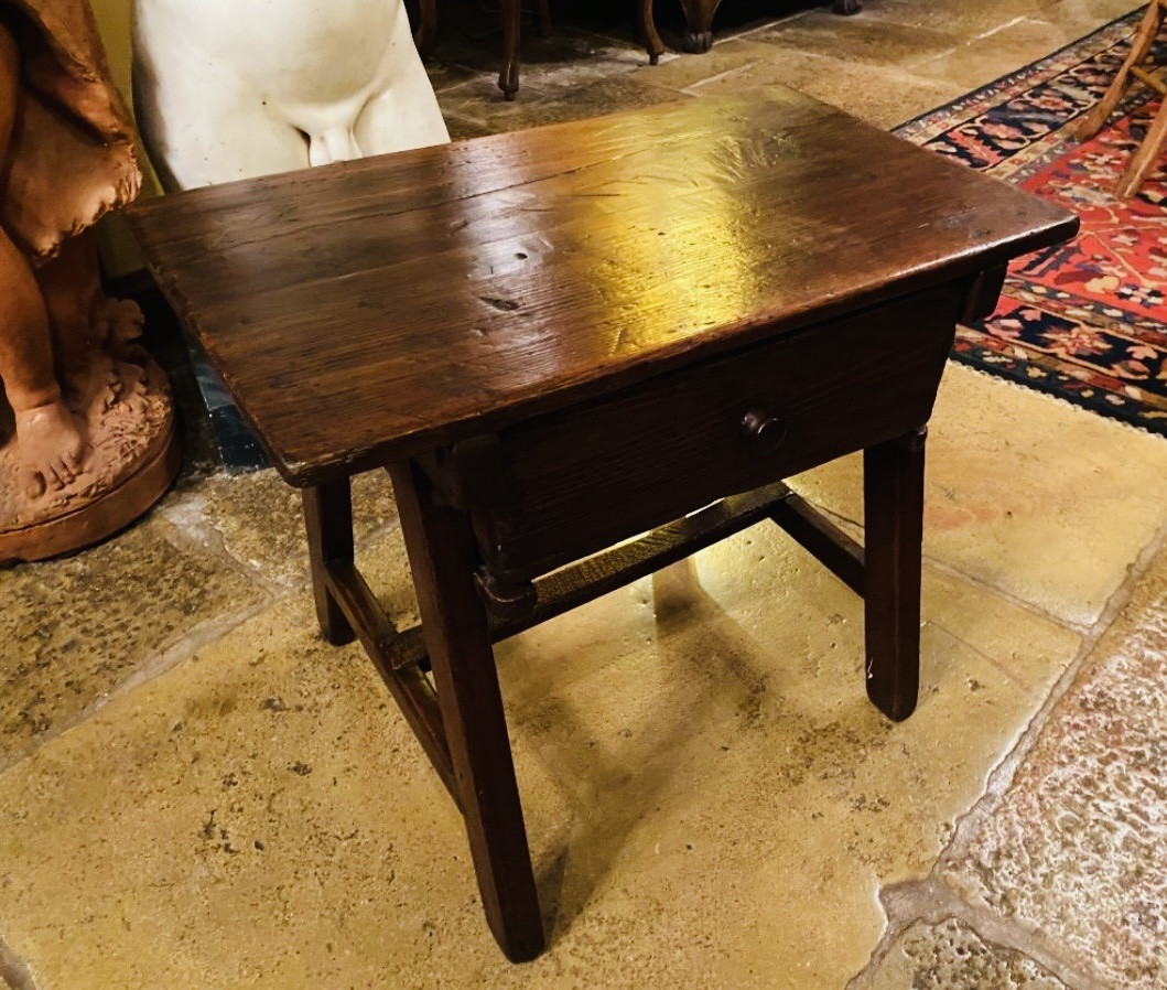 Small Table From Queyras, Chalet, Mountain, End Of The 17th Century -photo-7