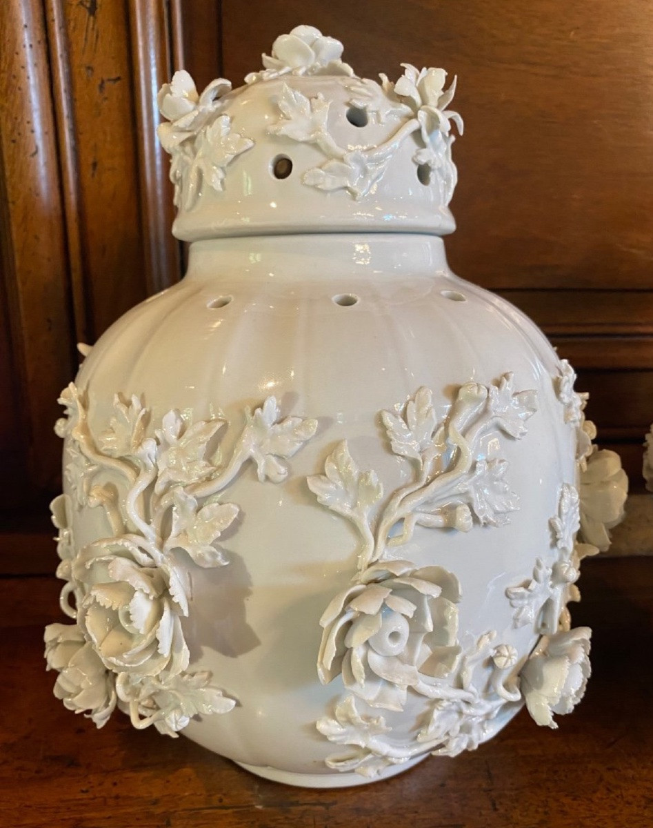 Grande Paire De Pots-pourris Par Samson Fin Du XIX Eme Siecle-photo-4