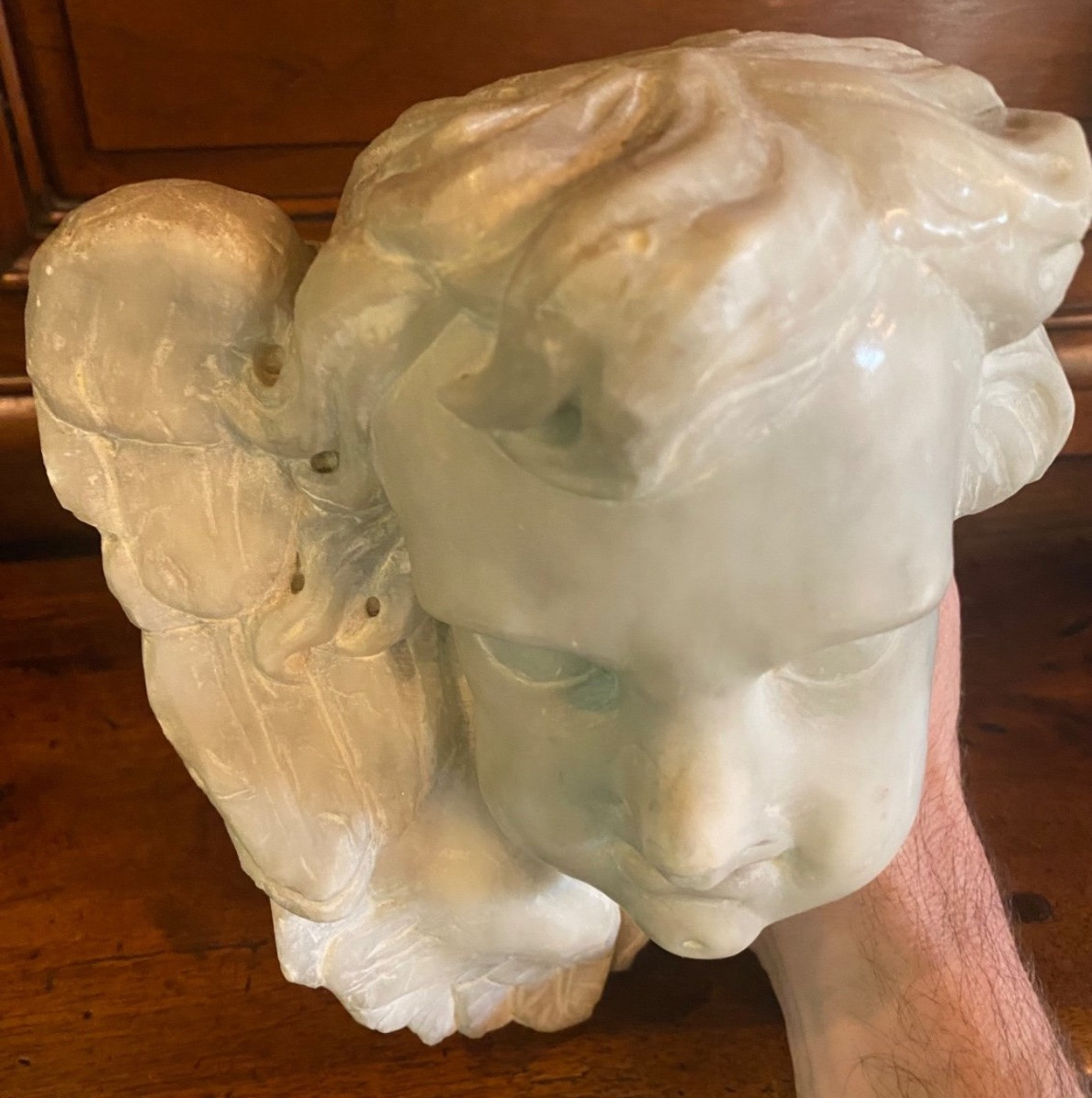 Seraphim, Italian Baroque Marble Angel From The Early 18th Century -photo-4